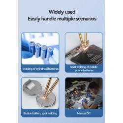 Handheld puntlasapparaat H1 met 11 en H2 met 90 instelbare standen voor lithium-batterijen KROXNE - 5  