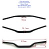 Guidon de course, poignées professionnelles pour vélos, VTT, Quad 1-1/8" Kayo BSE CRF KLX KROXNE - 10  